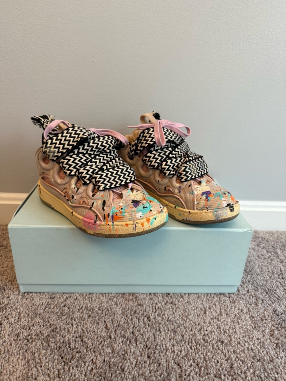 Lanvin x Gallery Dept paint drip sneakers